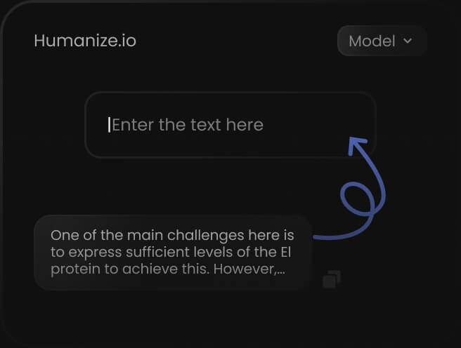 Uploading text or files to be humanized.